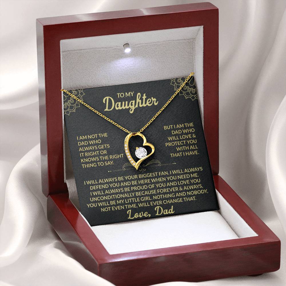 To My Daughter, My Forever Love - Forever Love Necklace