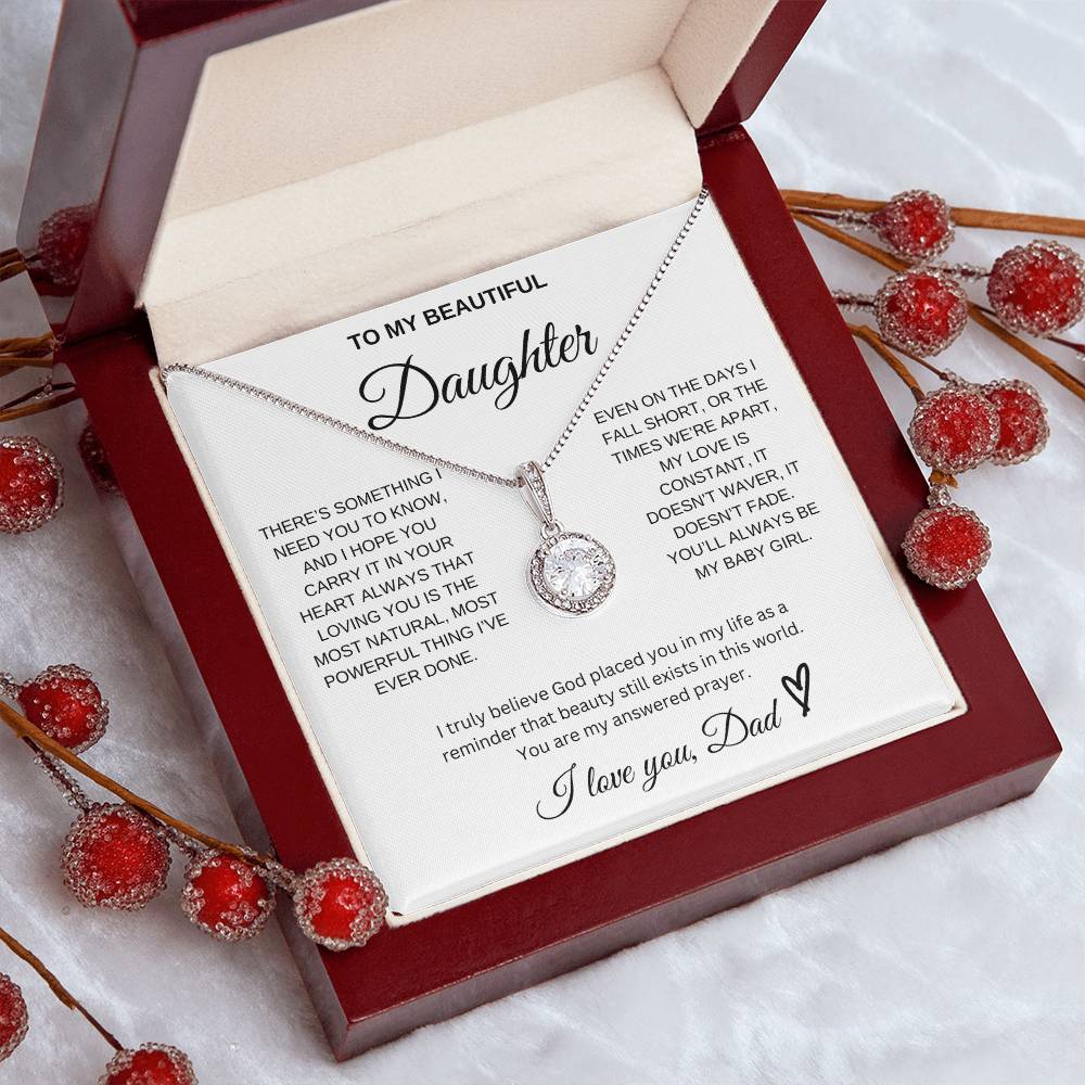 To My Beautiful Daughter - Eternal Hope Necklace