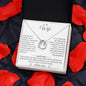To My Wife, My Strength and My Soft Place to Fall - Lucky In Love Necklace