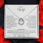 To My Wife, My Strength and My Soft Place to Fall - Lucky In Love Necklace