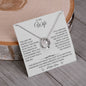 To My Wife, My Strength and My Soft Place to Fall - Lucky In Love Necklace