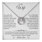 To My Wife, My Strength and My Soft Place to Fall - Lucky In Love Necklace