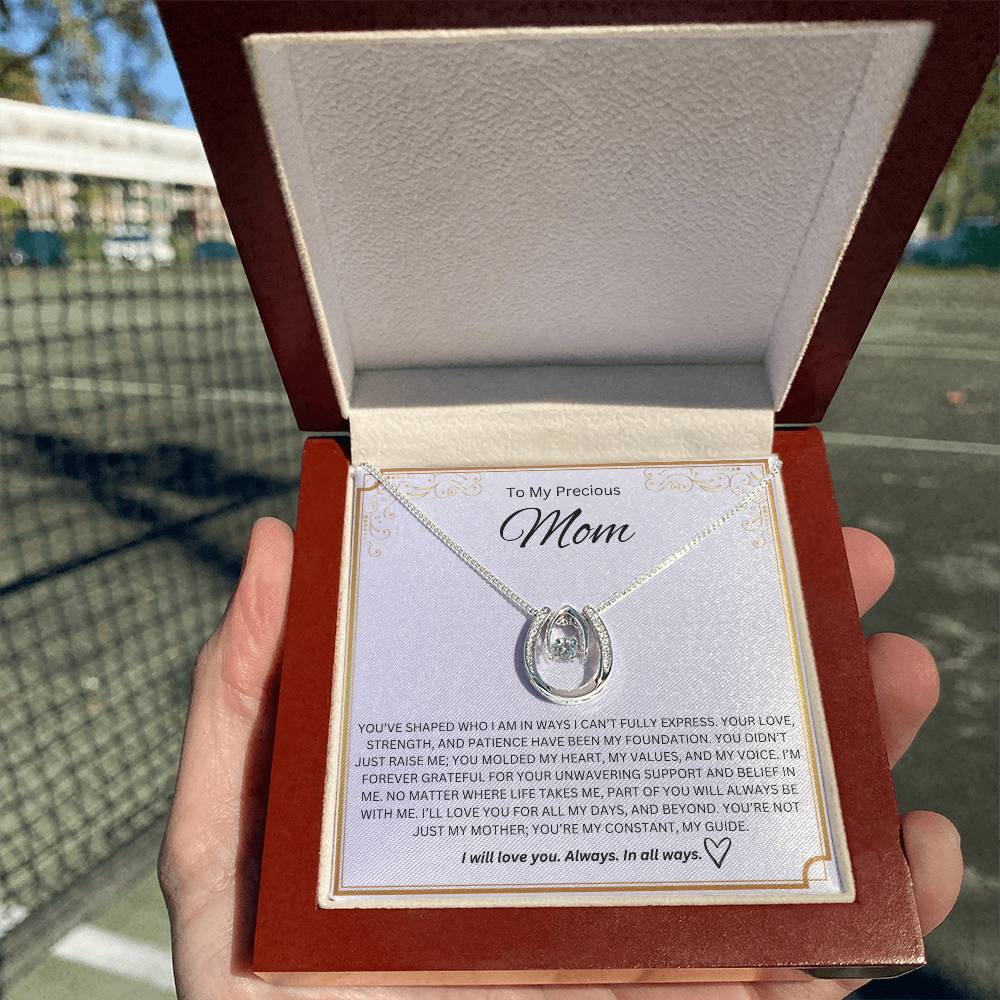 To My Precious Mom - Lucky In Love Necklace