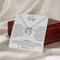 To My Wife, My Strength and My Soft Place to Fall - Lucky In Love Necklace