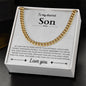 To My Dearest Son, Cuban Link Chain