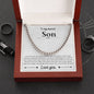 To My Dearest Son, Cuban Link Chain