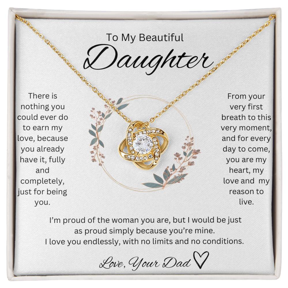 Love, Your Dad <3 - Love knot Necklace
