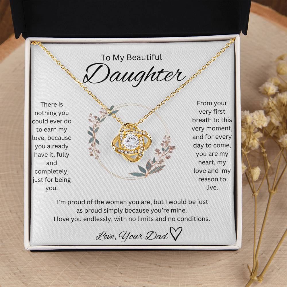 Love, Your Dad <3 - Love knot Necklace