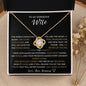 To My Wife, My Best Friend and My Soulmate - Love Knot Necklace