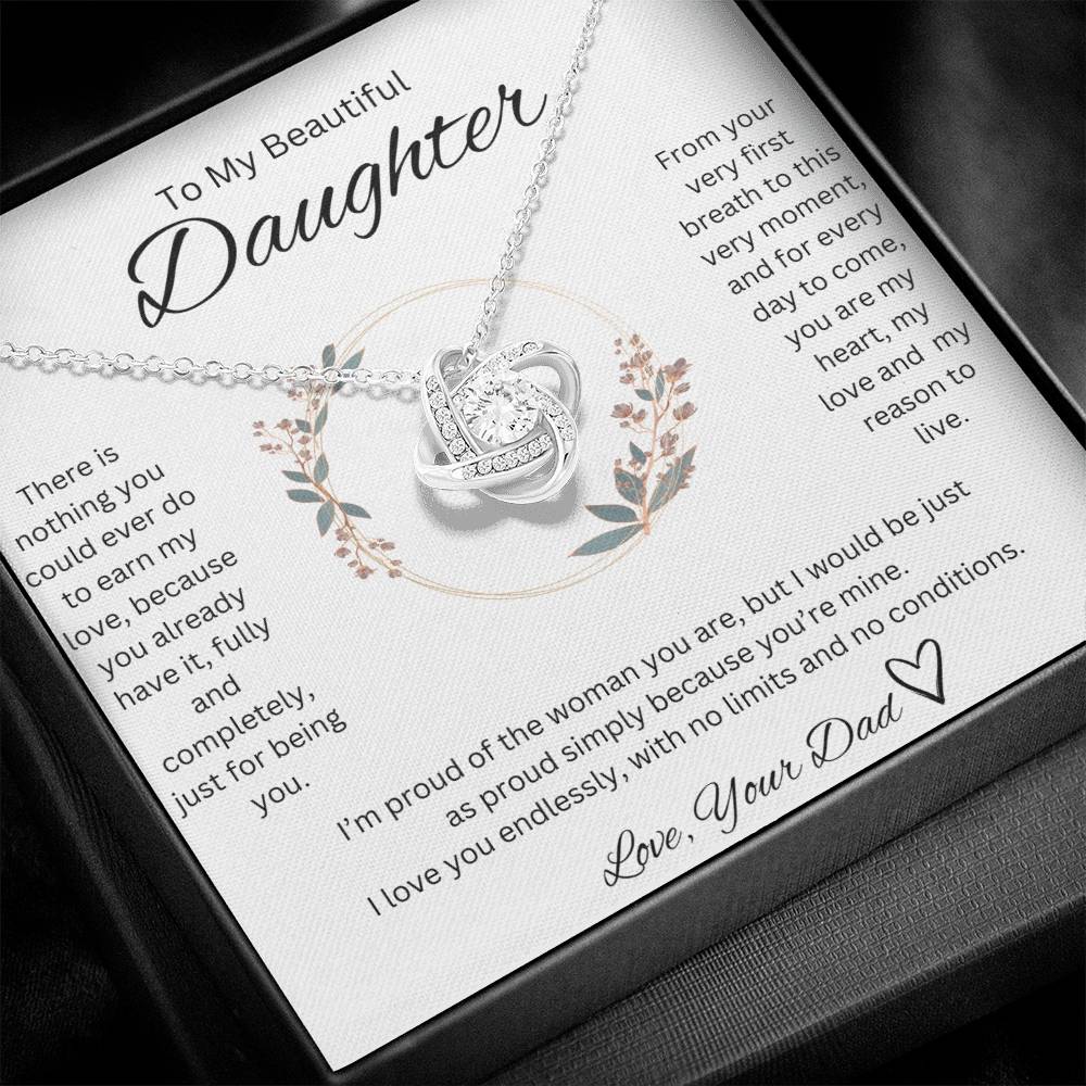 Love, Your Dad <3 - Love knot Necklace