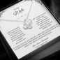 To My Wife, The Queen of My Heart - Love Knot Necklace