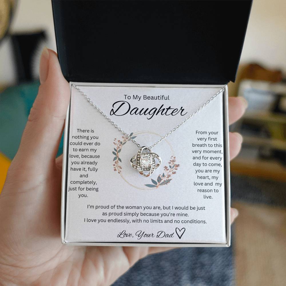 Love, Your Dad <3 - Love knot Necklace