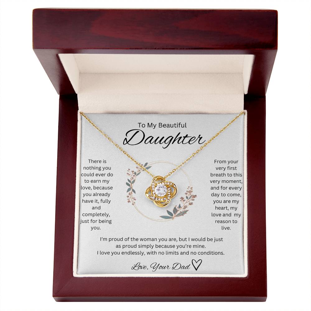 Love, Your Dad <3 - Love knot Necklace
