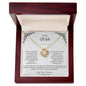 To My Wife, The Queen of My Heart - Love Knot Necklace