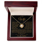 To My Amazing Wife, The Light of My Life - Love Knot Necklace