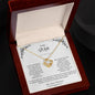 To My Wife, The Queen of My Heart - Love Knot Necklace