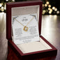 To My Wife, The Queen of My Heart - Love Knot Necklace