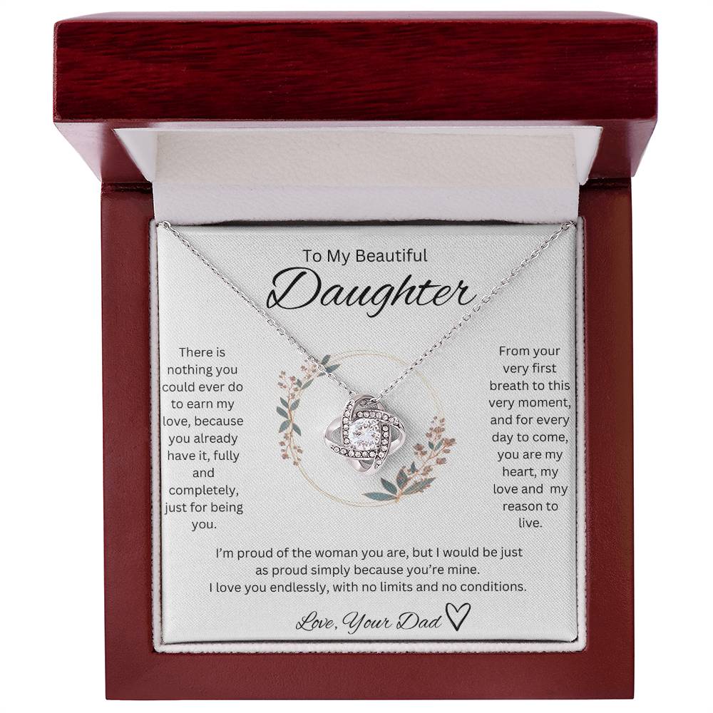 Love, Your Dad <3 - Love knot Necklace