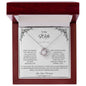 To My Wife, The Queen of My Heart - Love Knot Necklace