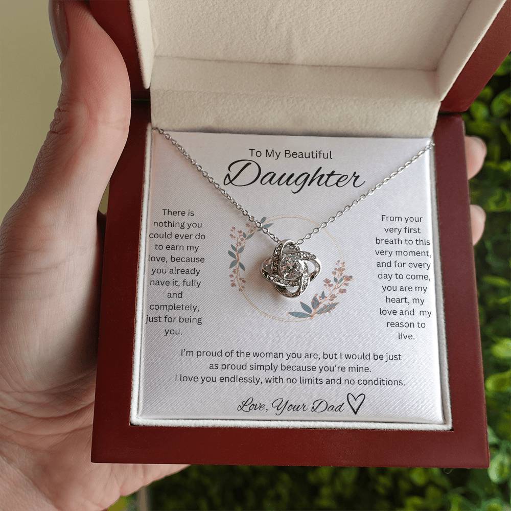 Love, Your Dad <3 - Love knot Necklace