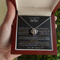 To My Wife, My Best Friend and My Soulmate - Love Knot Necklace
