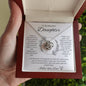 To My Beautiful Daughter - Love knot Necklace