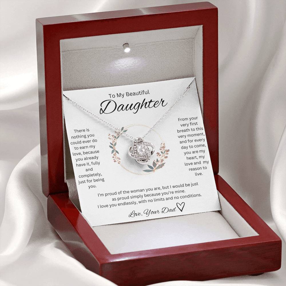 Love, Your Dad <3 - Love knot Necklace