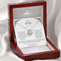 To My Wife, The Queen of My Heart - Love Knot Necklace