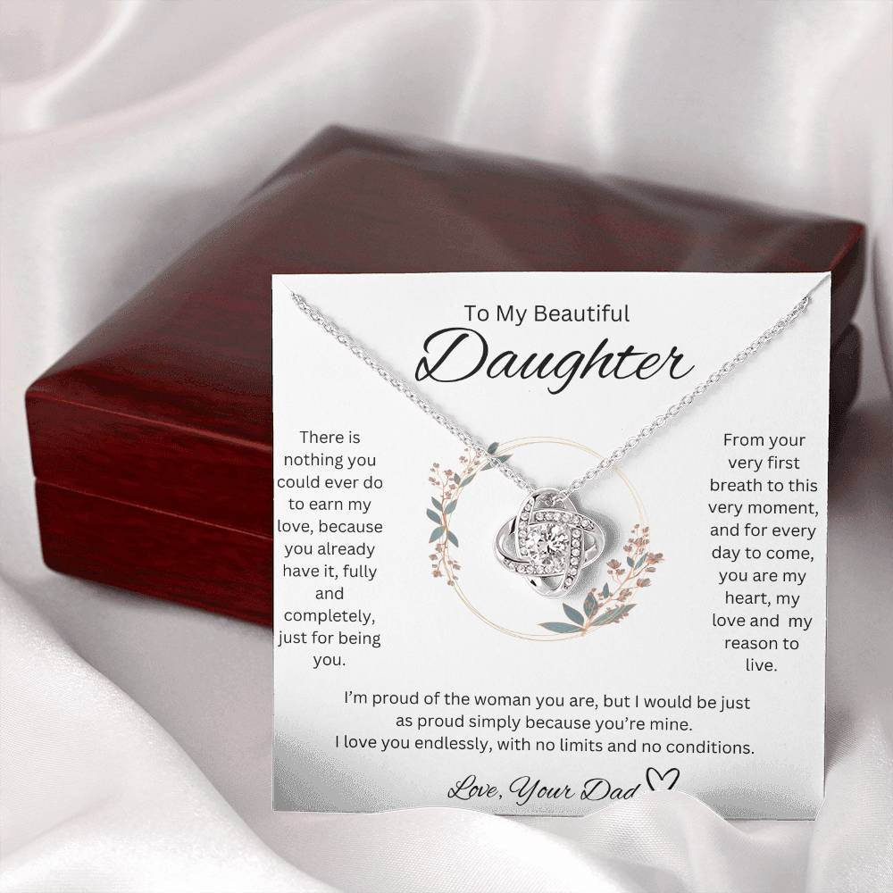 Love, Your Dad <3 - Love knot Necklace