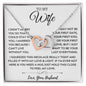 To My Darling Wife, My Safe Place - Interlocking Hearts