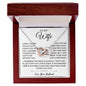 To My Darling Wife, My Safe Place - Interlocking Hearts