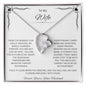 To My Precious Wife, My Greatest Gift - Forever Love Necklace