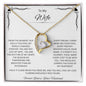 To My Precious Wife, My Greatest Gift - Forever Love Necklace