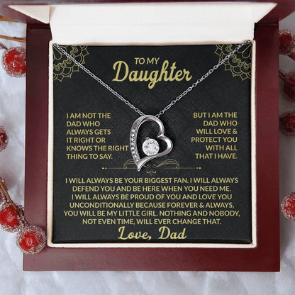 To My Daughter, My Forever Love - Forever Love Necklace