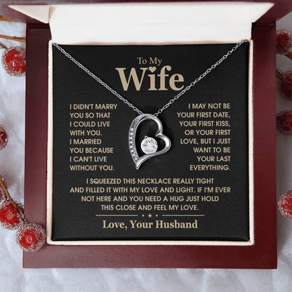 To My Wife, The Love Of My Life - Forever Love Necklace