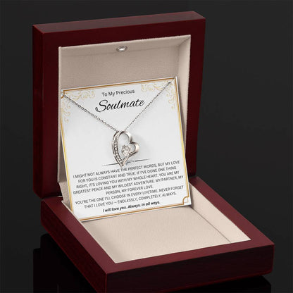 To My Precious Soulmate - Forever Love Necklace