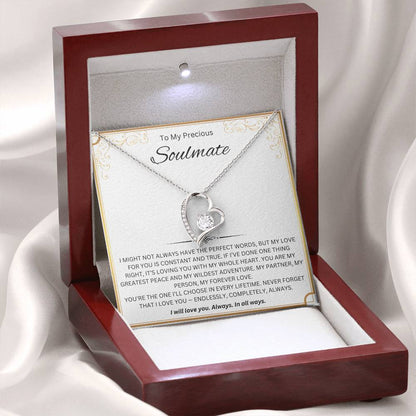 To My Precious Soulmate - Forever Love Necklace