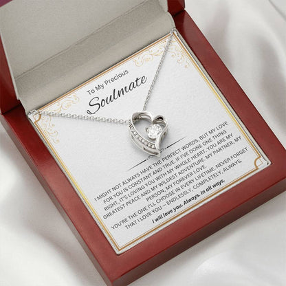 To My Precious Soulmate - Forever Love Necklace