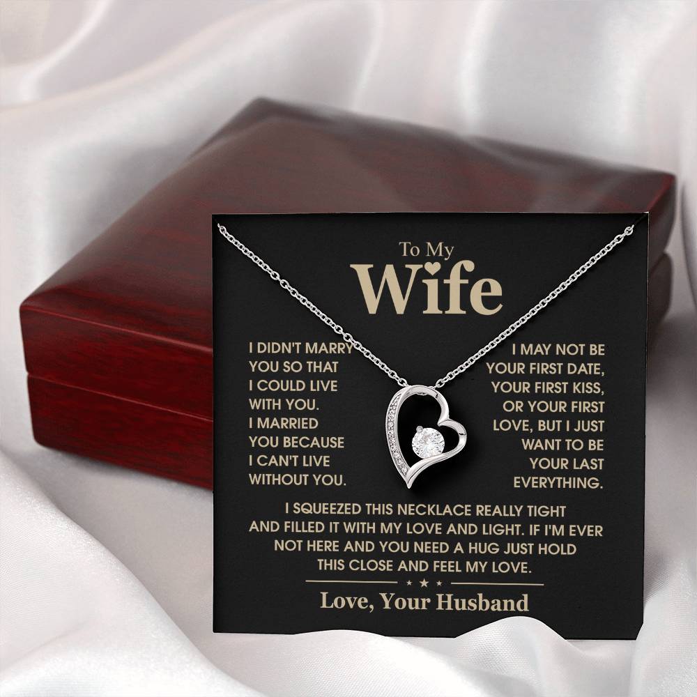 To My Wife, The Love Of My Life - Forever Love Necklace