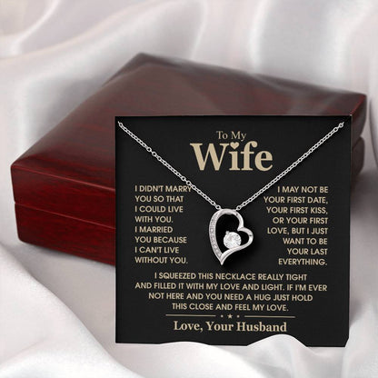 To My Wife, The Love Of My Life - Forever Love Necklace