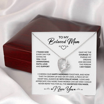 To My Beloved Mum - Forever Love Necklace
