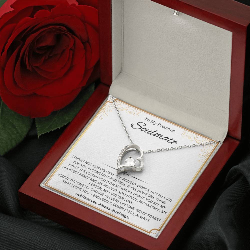 To My Precious Soulmate - Forever Love Necklace