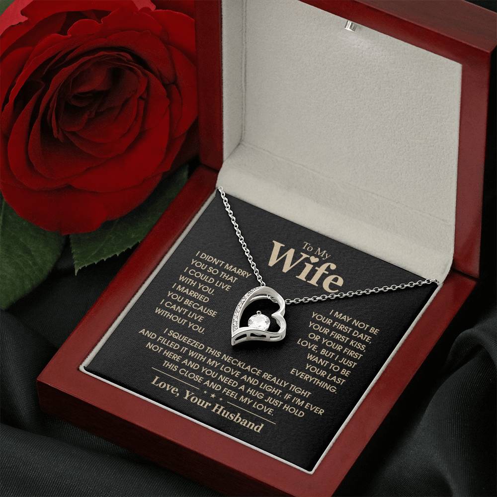 To My Wife, The Love Of My Life - Forever Love Necklace