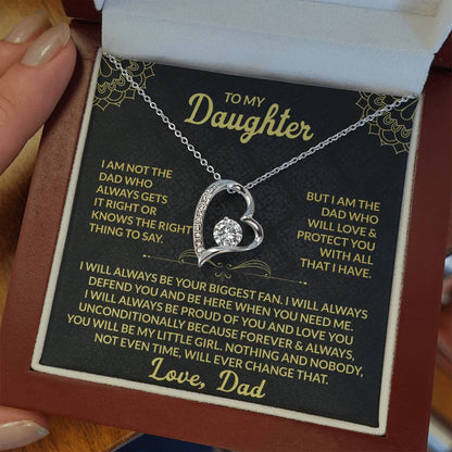 To My Daughter, My Forever Love - Forever Love Necklace