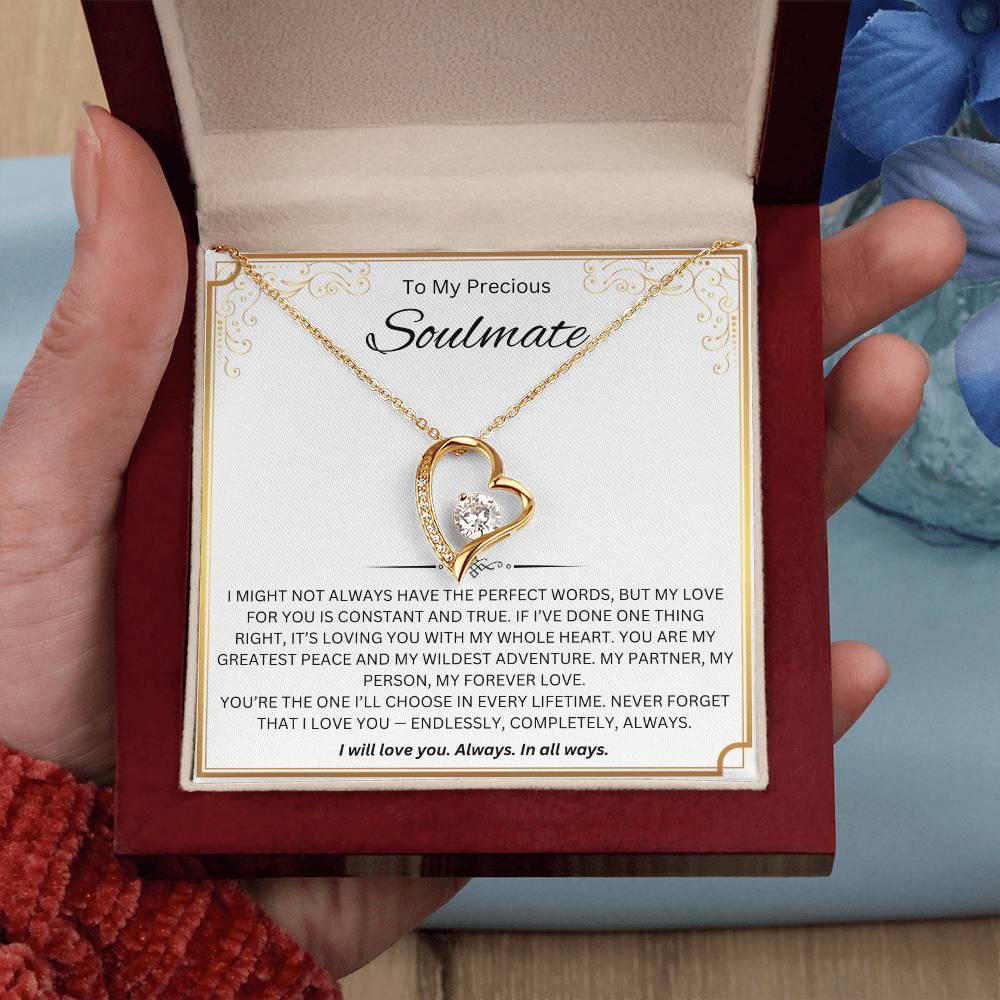 To My Precious Soulmate - Forever Love Necklace