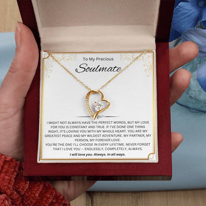To My Precious Soulmate - Forever Love Necklace