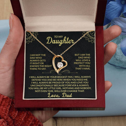 To My Daughter, My Forever Love - Forever Love Necklace