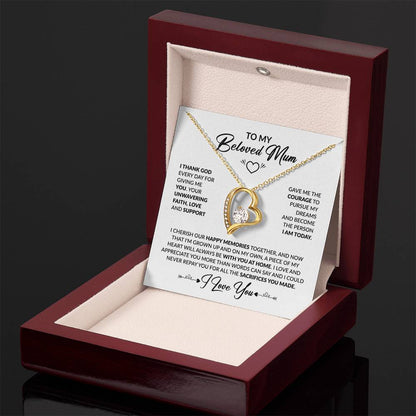 To My Beloved Mum - Forever Love Necklace