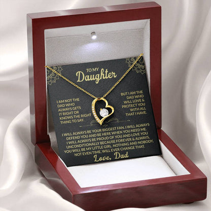To My Daughter, My Forever Love - Forever Love Necklace