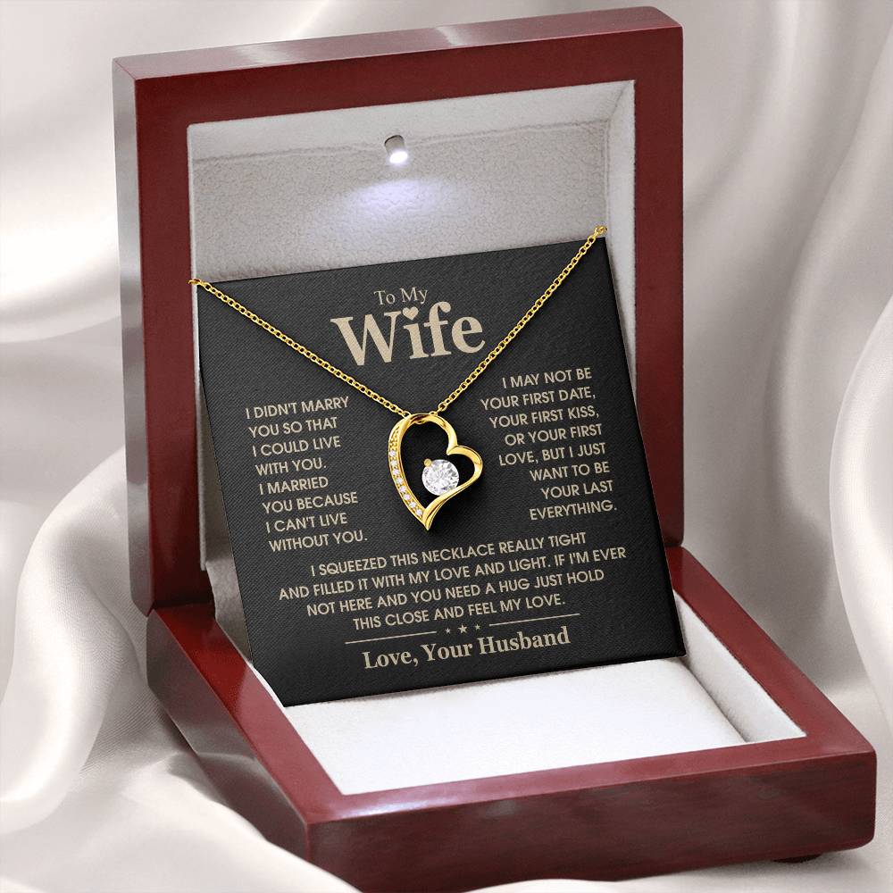 To My Wife, The Love Of My Life - Forever Love Necklace